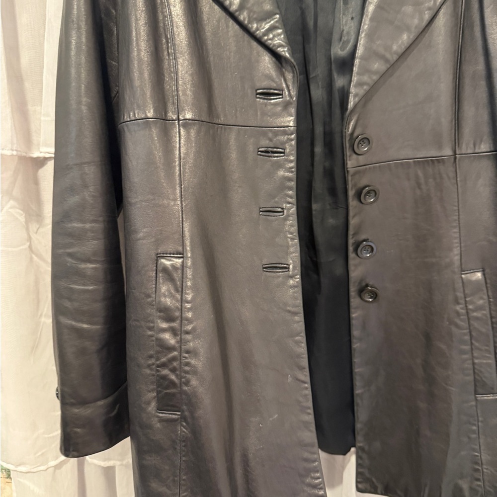 Favorite Bebe Black Leather Jacket, fits like a blazer and super soft leather.